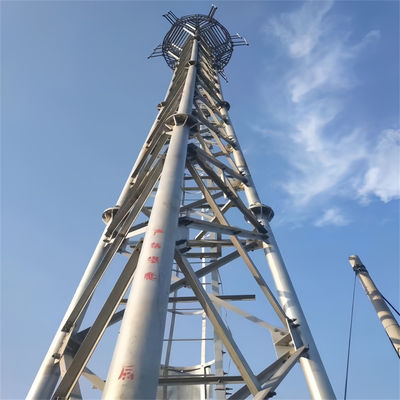 Galvanized 4g Wireless GSM Telecom Microwave Antenna Radio Tube Baja Menara Segitiga