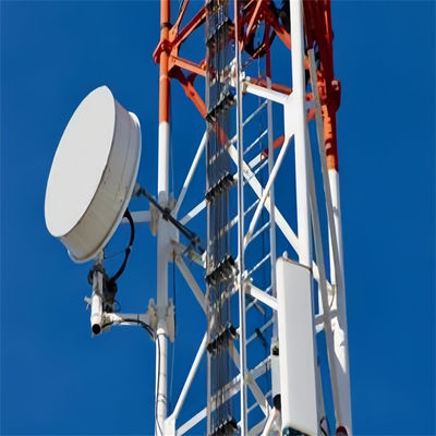 Telkom Antenna Jaringan Wifi GSM Menara Sel Mandiri 3 Kaki Menara Komunikasi Sel Tubular Mikrowave