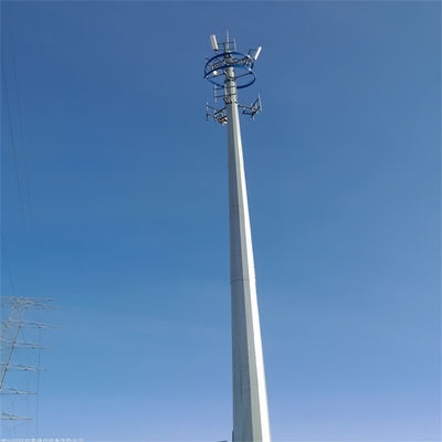OEM Galvanized Bionic Monopole Telecom Tower Dengan Baja Tegangan Tinggi