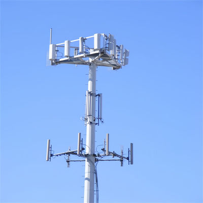 Jaringan Mobile GSM Monopole Tower Iron Wifi Antenna Menara sinyal
