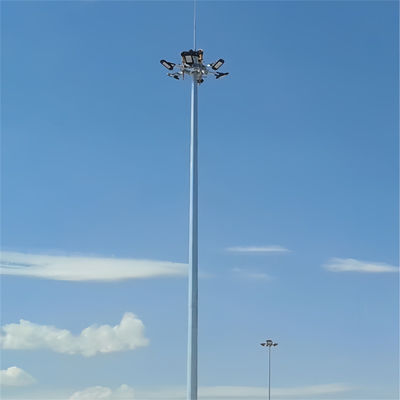 Komunikasi Penyiaran Telekomunikasi Monopole Antenna Tower ASTM A123/ ISO 1461