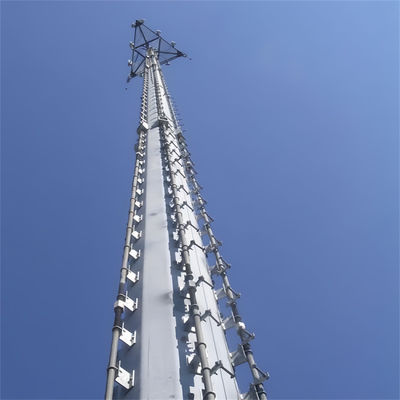 Self Support Galvanized 75 Ft Steel Tube Pole TV Antenna Cell Wifi GSM Telecom Monopole Towers Supply