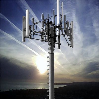 4G 5G Cell Signal Pole Monopole Tower Galvanized GSM Antenna Bracket Mount