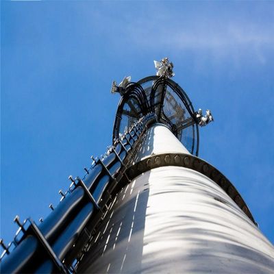 Free Standing Monopole Tower100 Menara Telekomunikasi Antenna Jenis Komunikasi Tubular