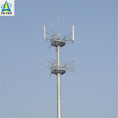 Hot Dip Galvanized Multifunction Monopole Tower 5g Internet Sinyal Telepon Seluler Komunikasi Menara Baja