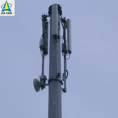 Hot Dip Galvanized Multifunction Monopole Tower 5g Internet Sinyal Telepon Seluler Komunikasi Menara Baja