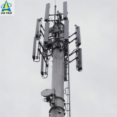 Hot Dip Galvanized Multifunction Monopole Tower 5g Internet Sinyal Telepon Seluler Komunikasi Menara Baja