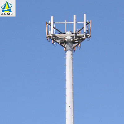 Hot Dip Galvanized Multifunction Monopole Tower 5g Internet Sinyal Telepon Seluler Komunikasi Menara Baja