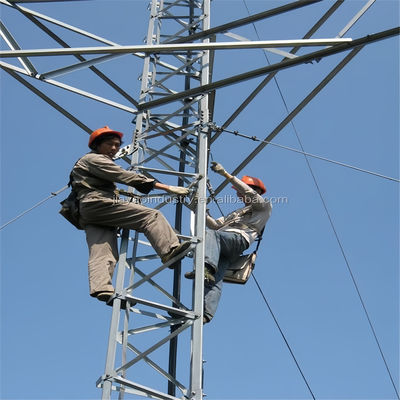Komunikasi nirkabel besi telekomunikasi Guyed Pole Tower 5g Radio Antenna Wifi Isp Internet Tower Dijual
