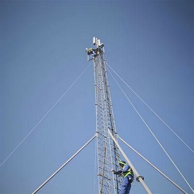 Radio 4g 5g Isp Komunikasi Baja Karbon Gatice Guy Mast Menara Segitiga