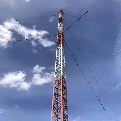 Radio 4g 5g Isp Komunikasi Baja Karbon Gatice Guy Mast Menara Segitiga