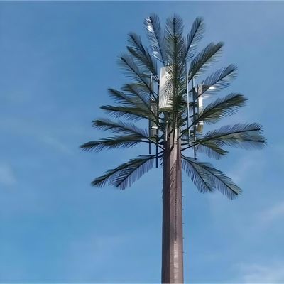 Menara Telepon Seluler Monopole Pohon Bionik Tunggal Kutub Menara