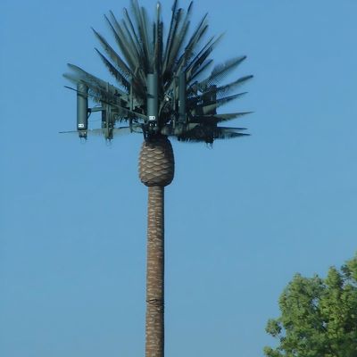 Menara Telepon Seluler Monopole Pohon Bionik Tunggal Kutub Menara