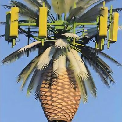 10 20 30 M Pohon Sawit Palsu Pohon Sel Menara Telekomunikasi Kamuflase 5-80M