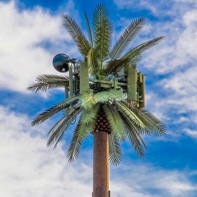 Pohon Sawit Palsu Pohon Cell Tower Telekomunikasi Kamuflase 5-80M
