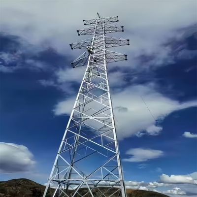 110KV 220KV Hot Dip Galvanized Besar Power Line Menara Tegangan Tinggi Menara Listrik