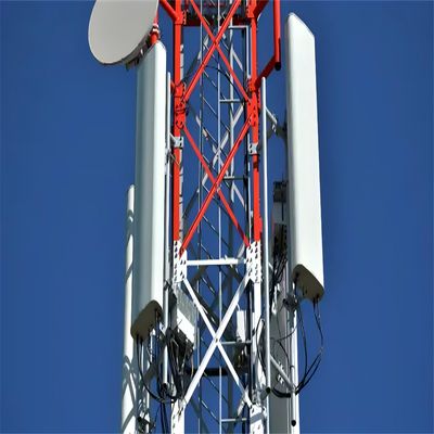 Hot Dip Galvanized Steel 4 Leg Tower Wall Mount Antenna Mounting Pole