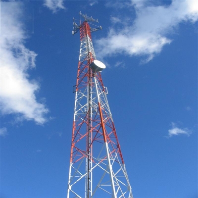 20 25 30 35 40 42 45 48 50 52 55 60 65 M Meter Mast Pylon Angular Iron 3 Legged Telecommunication Angle Steel Tower
