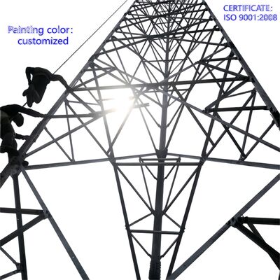 20 - 50m 55m 60m 70m 80meter Hot DIP Galvanis 3 Kaki Menara Pendukung Mandiri 3 Kaki Menara Sudut