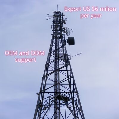 Menara kisi 30m yang mendukung diri untuk komunikasi Menara GSM yang terbuat dari baja sudut