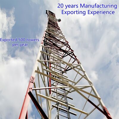 5 10 15 20 25 30 M Self-supporting Galvanized Angular Steel 3 Legged Tower