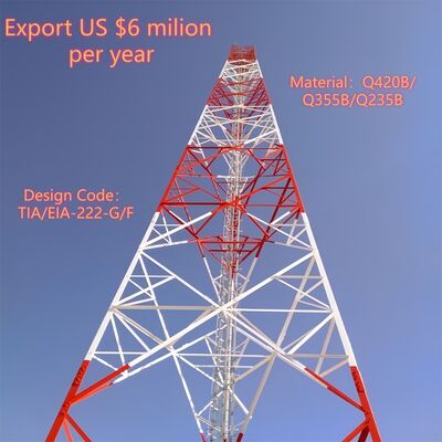 5 10 15 20 25 30 M Self-supporting Galvanized Angular Steel 3 Legged Tower