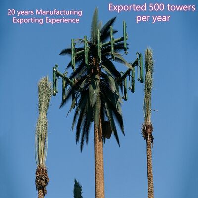 Menara Telepon Seluler Monopole Pohon Bionik Tunggal Kutub Menara