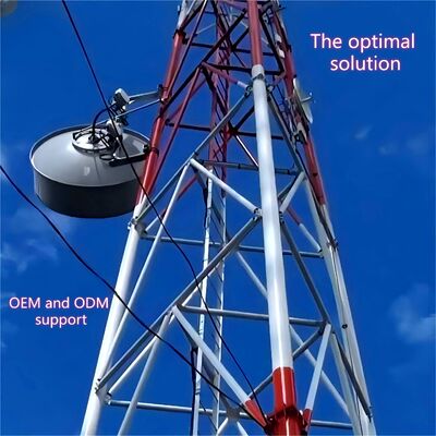 Guyed Wire Broadcast Tower Corrosion Proof Steel 55m Signal Coastal Regions Durable