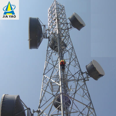 Menara Baja Angular Berkaki 4 yang dirancang untuk memenuhi standar ANSI TIA dan EN yang menawarkan dukungan untuk proyek infrastruktur telekomunikasi dan listrik