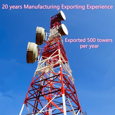 Menara Baja Angular Berkaki 4 yang dirancang untuk memenuhi standar ANSI TIA dan EN yang menawarkan dukungan untuk proyek infrastruktur telekomunikasi dan listrik