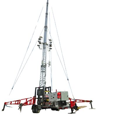 Menara Komunikasi Teleskopik Baja Galvanis 15 20 30M 5G 4G Wifi