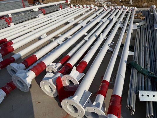 3 Legged Tubular Steel Tower Suitable for Various Industrial Uses Featuring Corrosion Resistant Materials