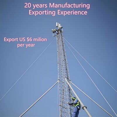 Menara Kawat Guyed yang Dapat Dilipat Rakitan Cepat 10m-30m untuk Komunikasi Darurat Cadangan Bantuan Bencana