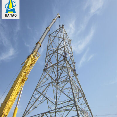 Menara Antena Terintegrasi Panel Surya Galvanis 16 26 36M 5G 4G Menara Telekomunikasi Area Terpencil