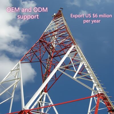 13 19 25 31M 3 Kaki Sudut Baja Galvanis Ringan Mandiri Luar Ruangan 5G 4G Wifi Menara Cakupan Area Kecil