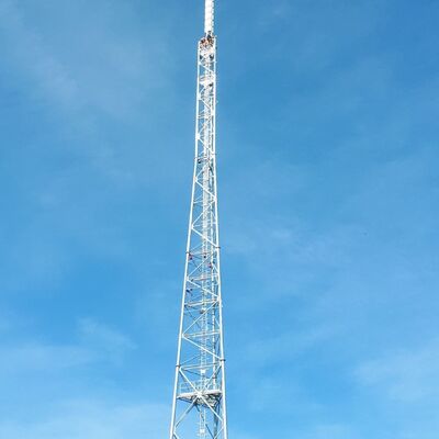 15 25 35M Multi Sinyal 3 Kaki Baja Tabung Galvanis Mandiri Luar Ruangan 5G 4G Wifi Radio Menara Telekomunikasi