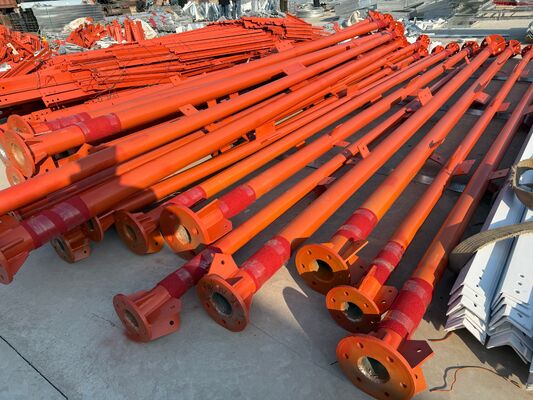 17 27 37M 3 Leg Tubular Galvanized Steel Multi Band Outdoor 5G 4G Microwave TV Signal Komunikasi Mast