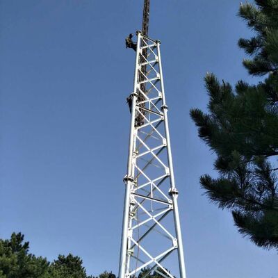 18 28 38M 3 Leg Tubular Steel Galvanized Multi Frequency Outdoor 5G 4G Wifi TV Broadcast Komunikasi Tower