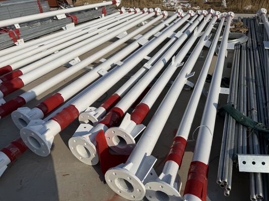 18 28 38M 3 Leg Tubular Steel Galvanized Multi Frequency Outdoor 5G 4G Wifi TV Broadcast Komunikasi Tower