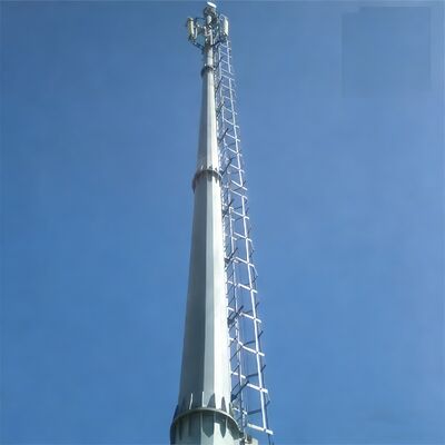 16 24 32M Monopole Estetika Perkotaan Baja Galvanis Mandiri Luar Ruangan 5G 4G Menara Telekomunikasi Lanskap Satelit