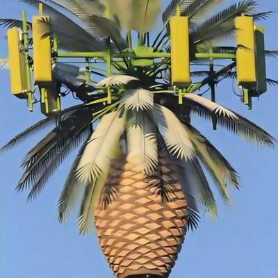Bentuk Pohon Pinus Menara Tiang Telekomunikasi 30m untuk Cakupan Sinyal Perkotaan