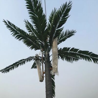Menara Komunikasi Pohon Bionik Baja Galvanis 25m Sinyal 5G Area Pemandangan Desain Lanskap
