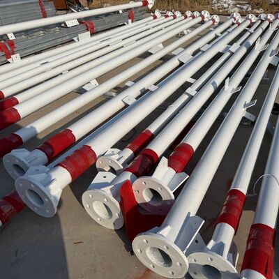 Struktur Galvanis Menara Baja Tubular Berkaki 3 40M Cocok untuk Microwave Telekomunikasi dan Aplikasi Observasi