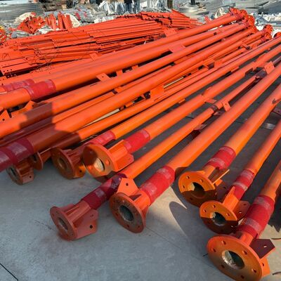 Menara Baja Tubular Berkaki 3 Tugas Berat 45M dengan Kekuatan Benturan Tinggi Cocok untuk Microwave Telekomunikasi dan Menara Keamanan