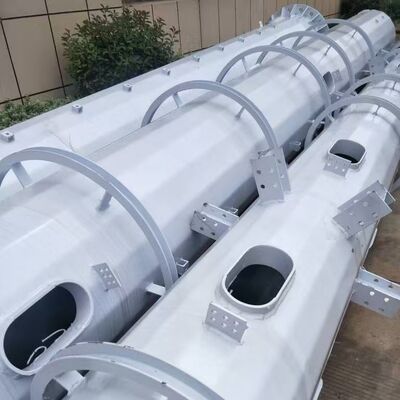 Menara Komunikasi Monopole 20M 30M Aluminium Ringan untuk Telekomunikasi Darurat Pedesaan