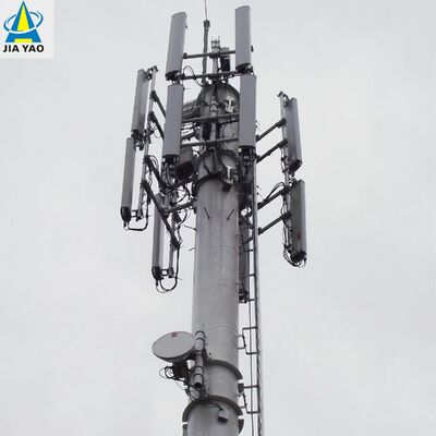 Menara Komunikasi Monopole 20M 30M Aluminium Ringan untuk Telekomunikasi Darurat Pedesaan
