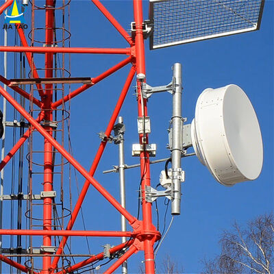 Menara Baja Tubular Berkaki 3 yang Dapat Disesuaikan Dirancang untuk Instalasi Pengamatan dan Keamanan Pemantauan Telekomunikasi Luar Ruangan