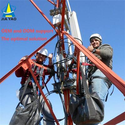 Menara Telekomunikasi Baja Hemat Biaya Sudut 3 Kaki Biaya Pemasangan Rendah Umur Panjang