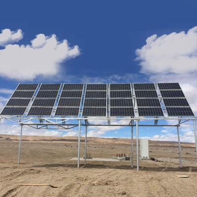 3 Leg Tubular Solar Powered Telecommunication Tower Off-Grid Hybrid Power For Remote Rural Area