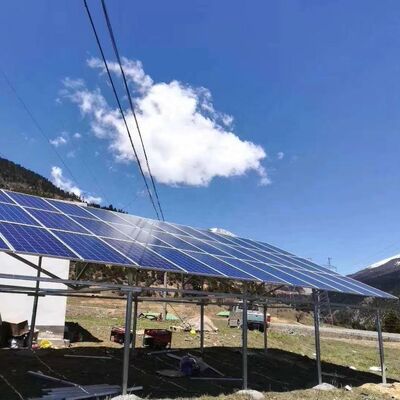 3 Leg Tubular Solar Powered Telecommunication Tower Off-Grid Hybrid Power For Remote Rural Area
